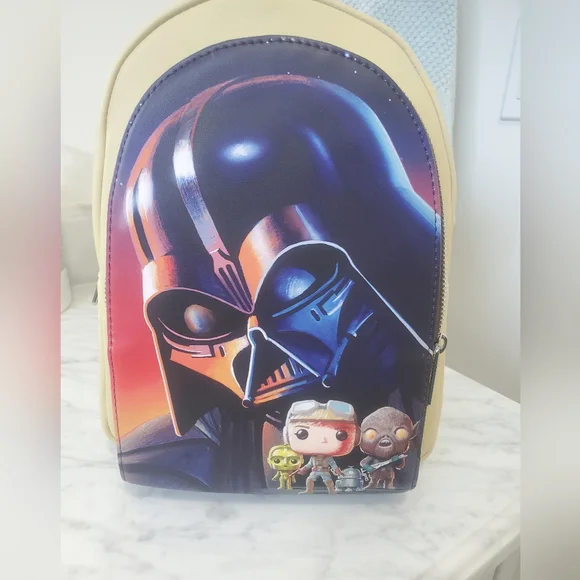 NWT Disney Loungefly Pop Darth Vader Backpack Loungefly Disney Star Wars Darth Vader Floral Mini Backpack  main image 2